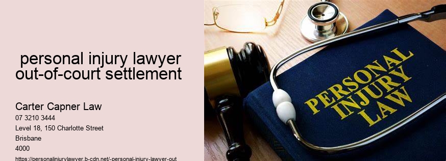  personal injury lawyer out-of-court settlement 
